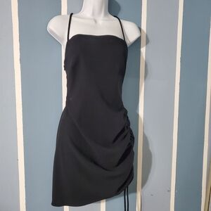 Zara Chic Black Strappy Mini Dress